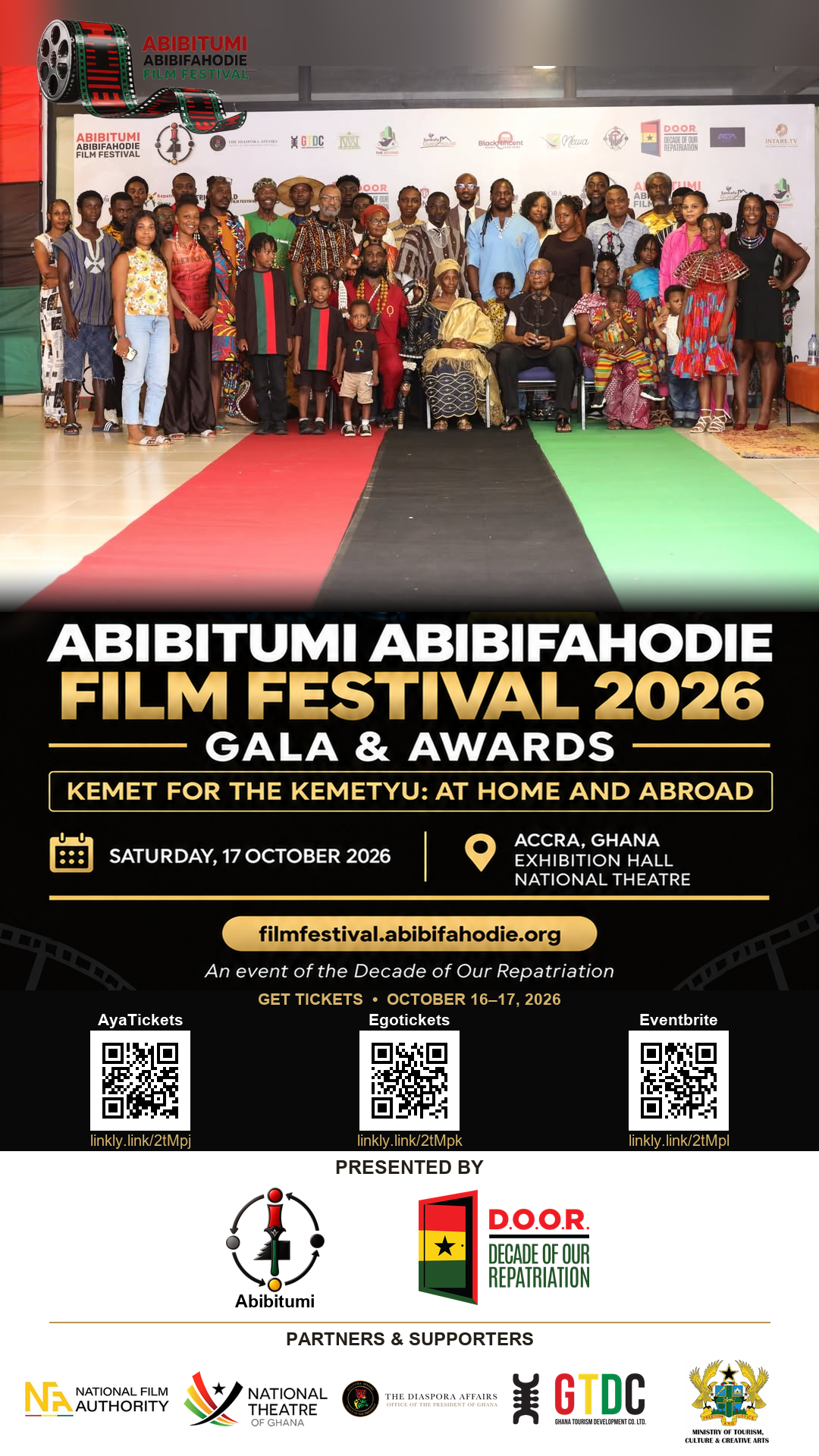 Abibitumi Abibifahodie Film Festival community gathering campaign artwork